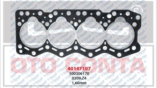 OTOCONTA 40147107 Silindir Kapak Contasi D.S.K.C Q96mm Deliksiz 1.60mm Ducato 2.8 8140.63 - 8140.23  ####